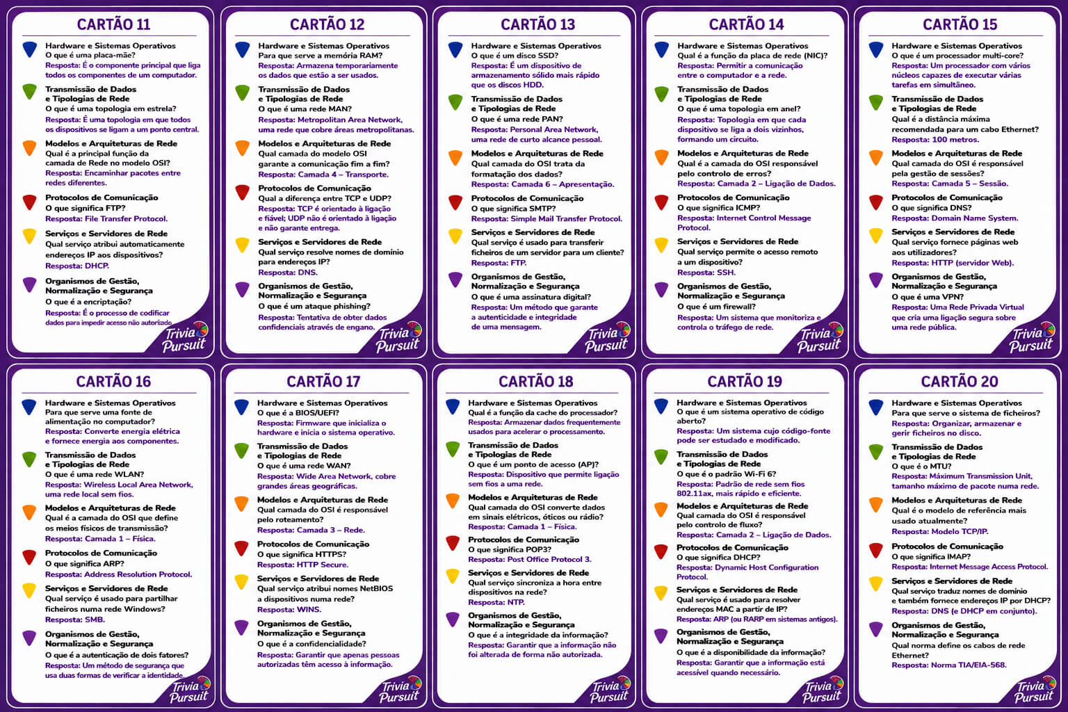 Cartas 11 a 20